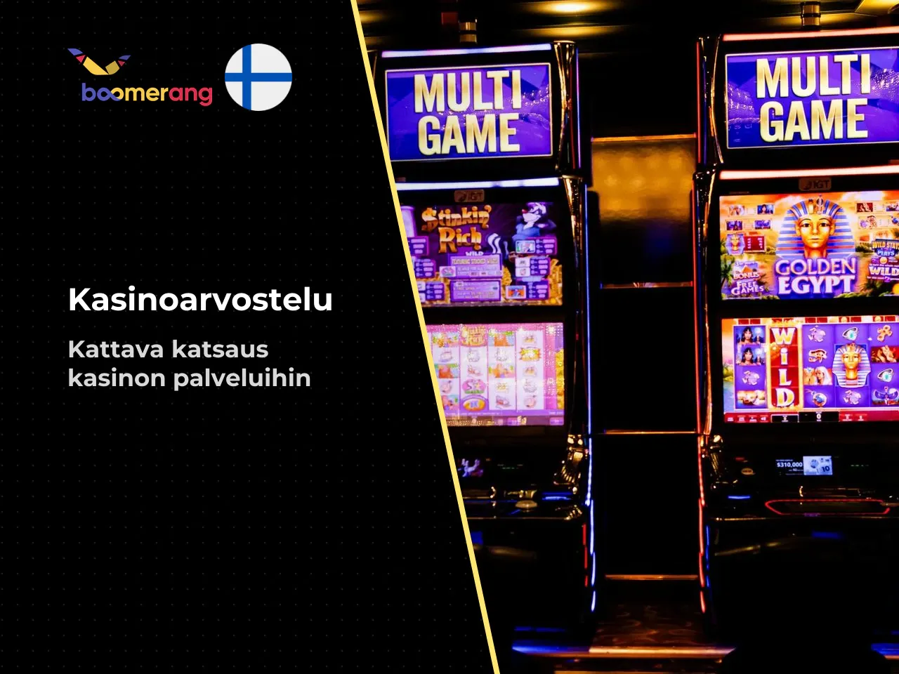 Boomerang Casino arvostelu - mitä kasino