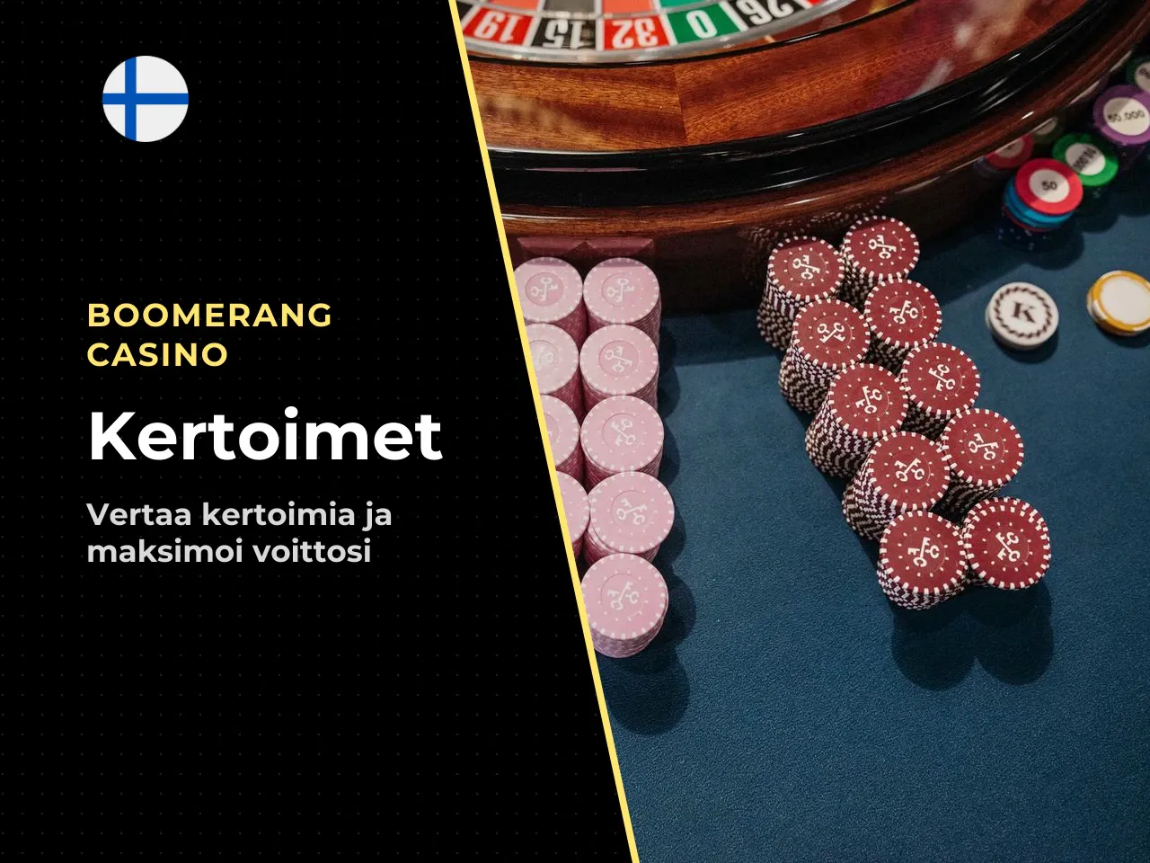 Miten korkeita kertoimia ja ehtoja vertaillaan