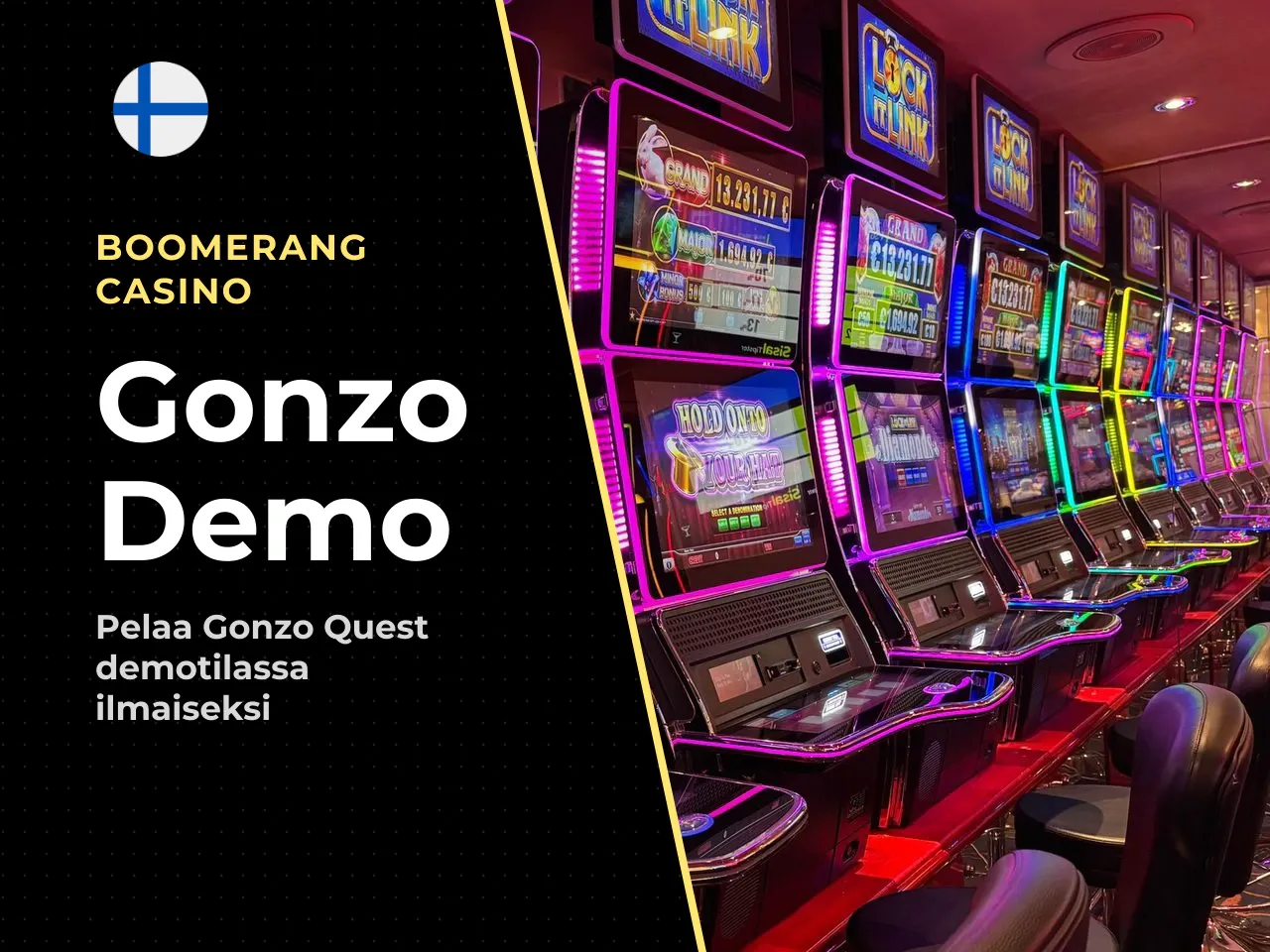 RTP demossa ja oikealla rahalla. Gonzo's