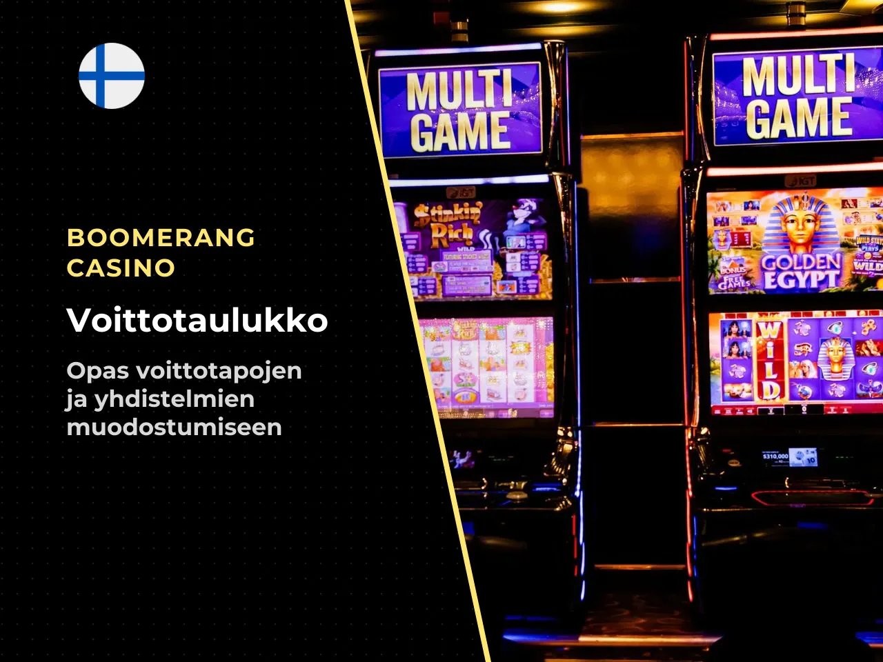 Voittotapojen määrä ja yhdistelmien muodostuminen. Voittotapojen
