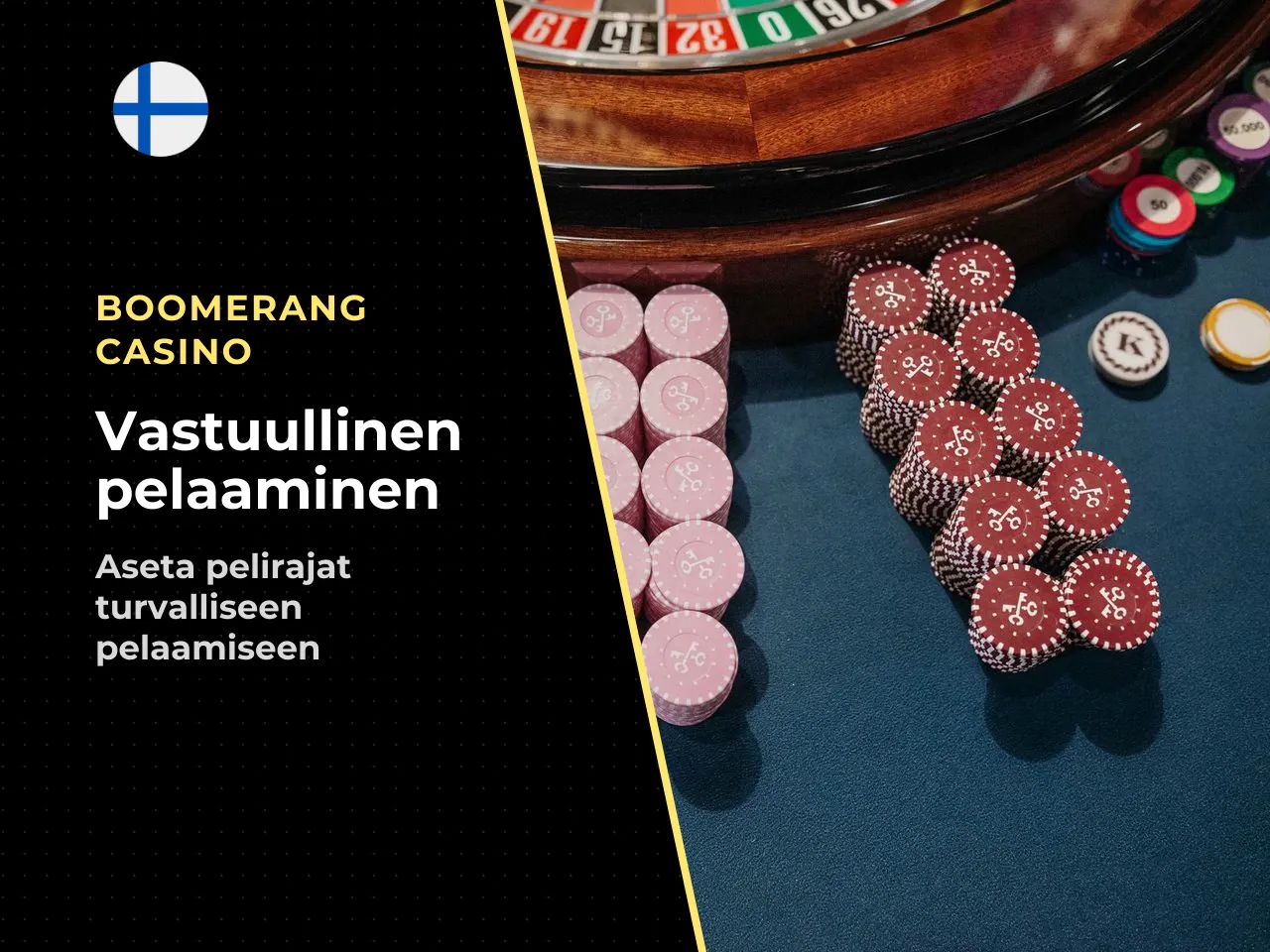 Aseta talletus- ja pelirajat heti ensimmäisen