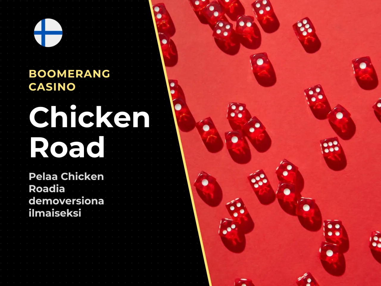 Chicken Roadin crash- ja crossing-mekaniikka. Chicken