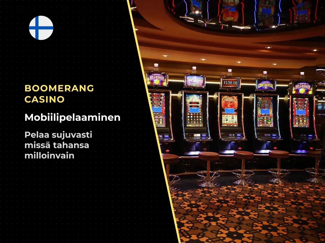Boomerang Casino mobiilissa. Mobiilissa Boomerang Casino