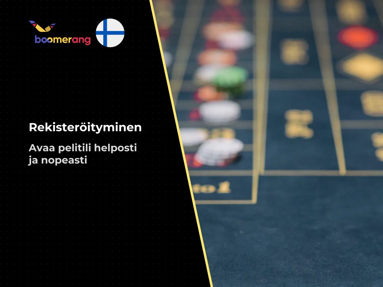 Tilin luominen ja tietojen täyttäminen. Tilin